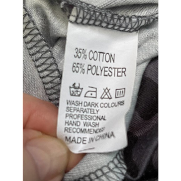 Maysoar Gray leopard print top XL - Picture 5 of 5